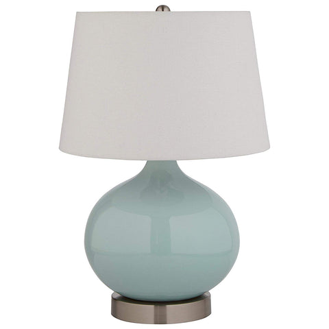 Stone & Beam Cyan Ceramic Lamp