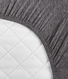 Heather Jersey Fitted Crib Sheet